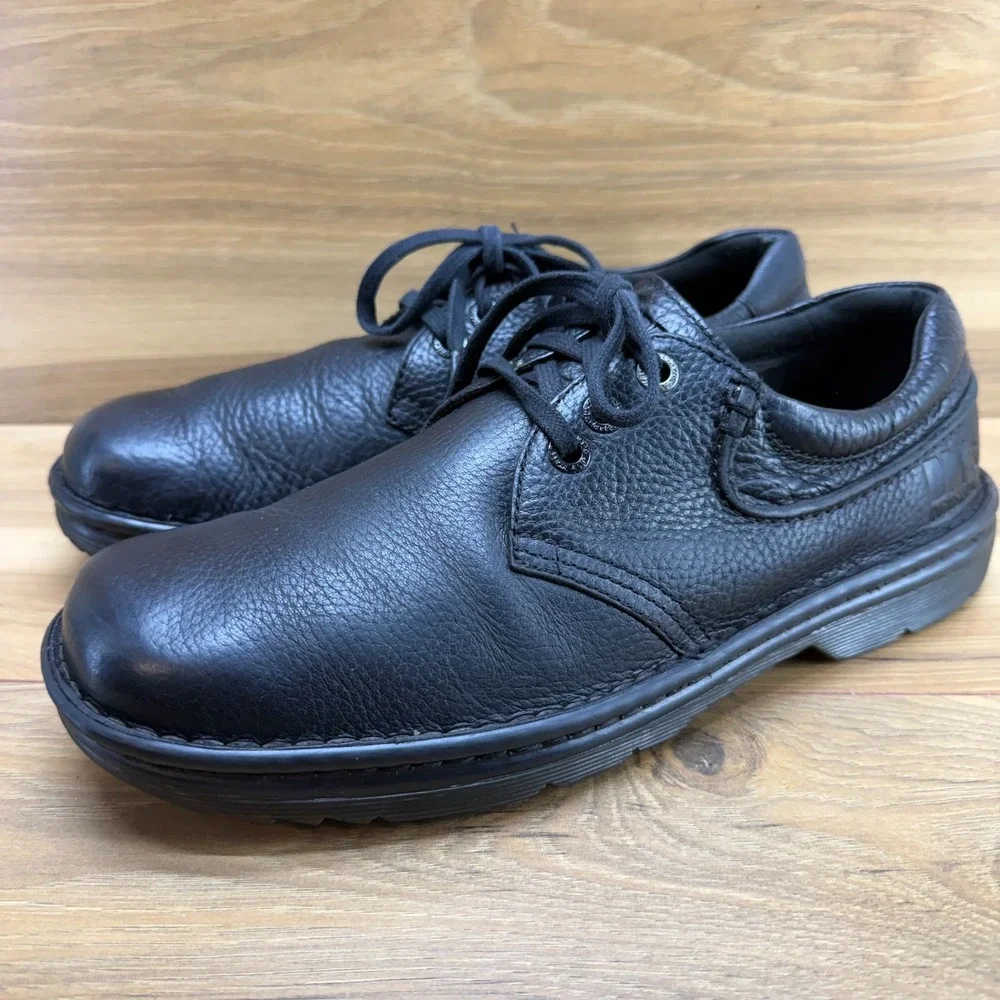 Dr Martens Hampshire Oxfords Casual Shoes Mens 10 Black Pebble Leather 3 Eye